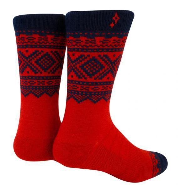 Mariussokken – Merinoull 75 Red Navy-Sokker-NVRLND-Hyttefeber