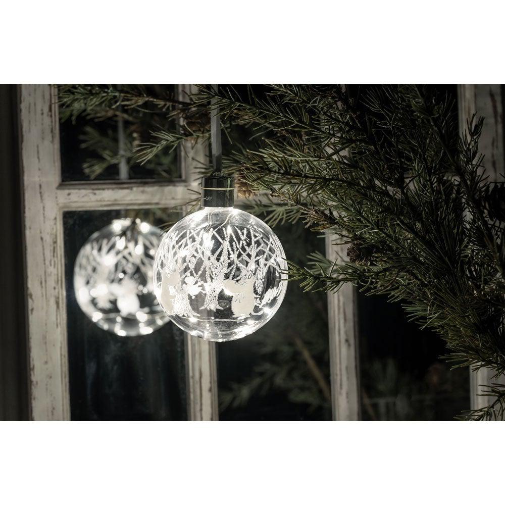 Mummi Julekule med LED lys 11cm-Julekuler-Moomin-Hyttefeber