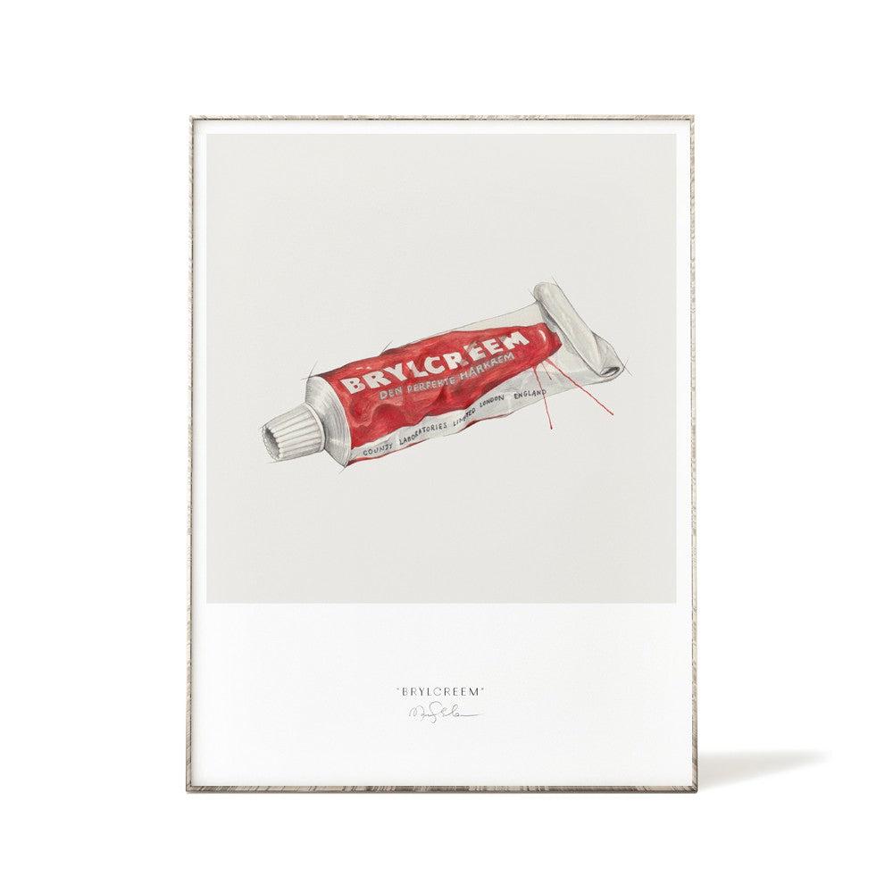 Kunsttrykk 30x40cm - Brylcreem-Til Veggen-Emmeselle-Hyttefeber