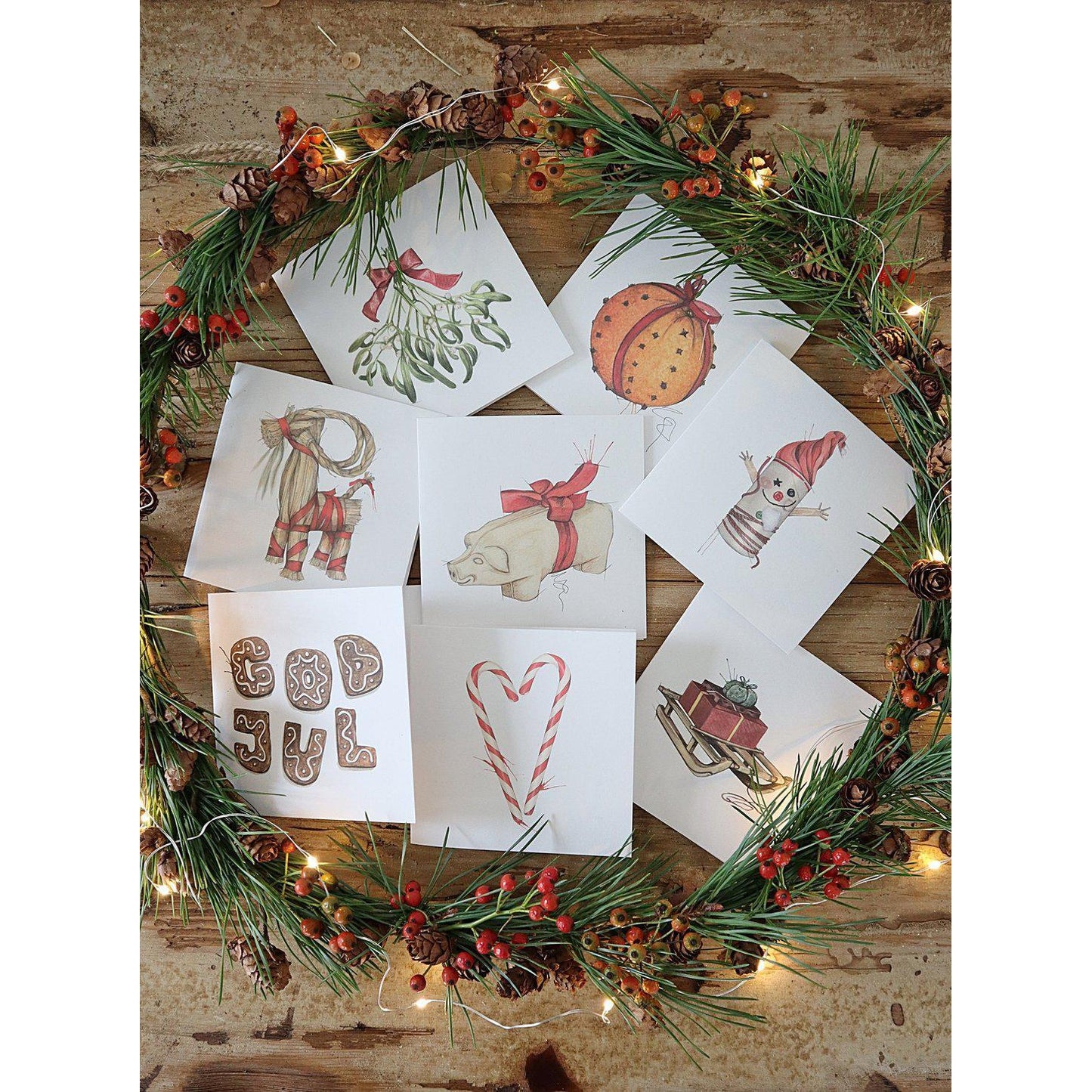 Store kunstkort - Nellikappelsin-Til Veggen-Emmeselle-Hyttefeber