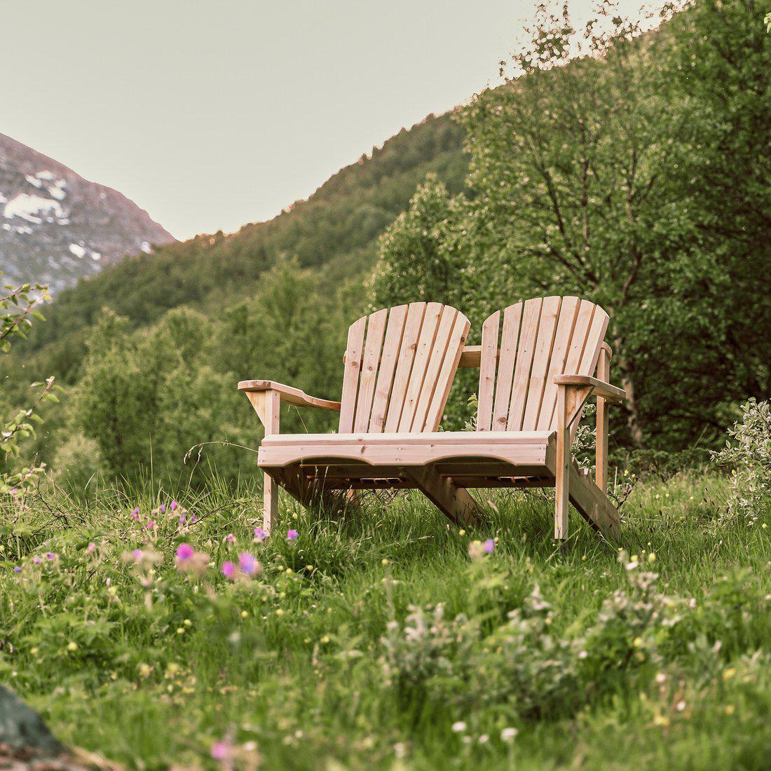 Klassisk Adirondack Dobbel-Til Uteplassen-Espegard-Hyttefeber