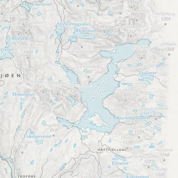 Kystkart Helgeland (50x70 cm)-Maps-Dapamaps-Hyttefeber
