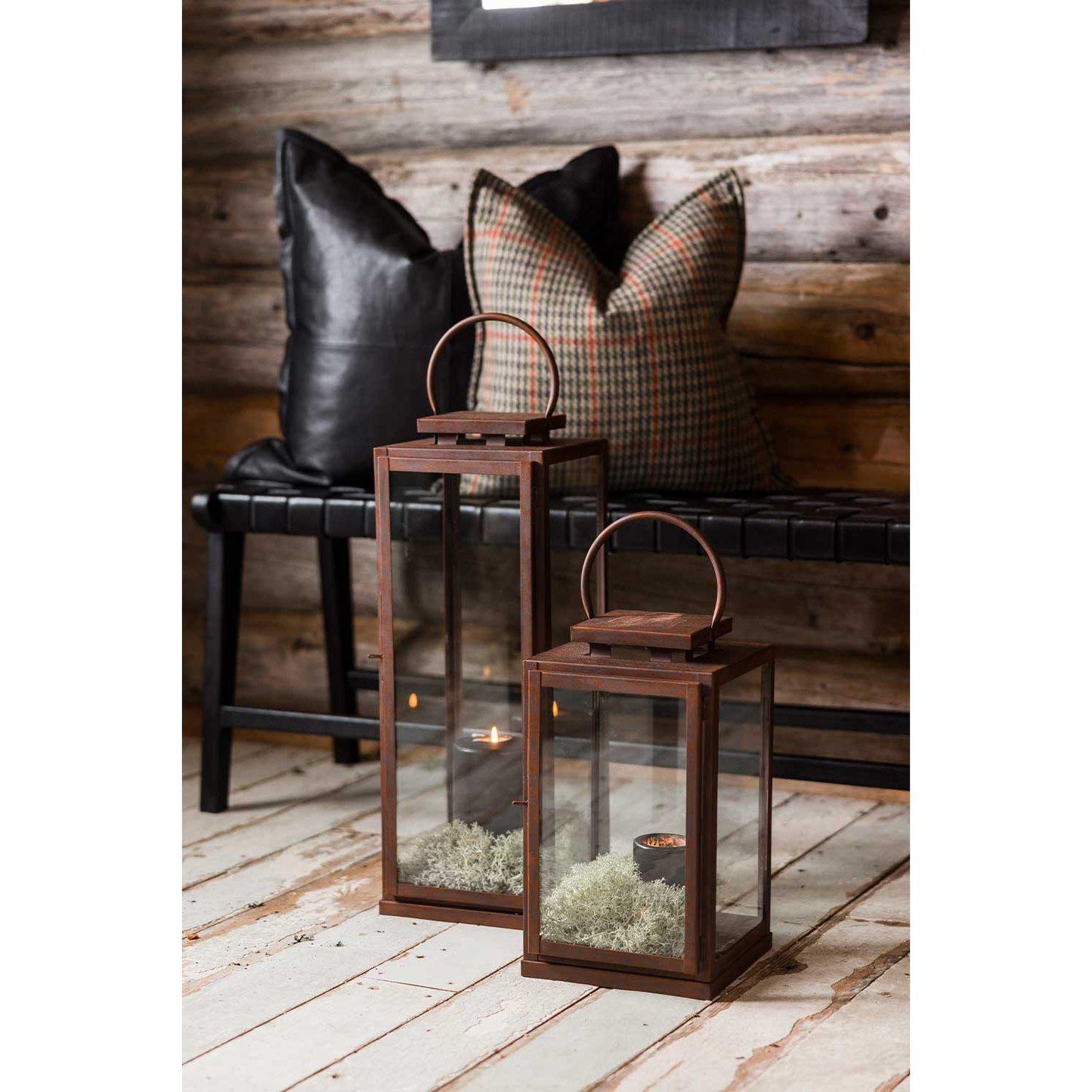 Lanterne rust 56 cm-Belysning-Lama-Hyttefeber