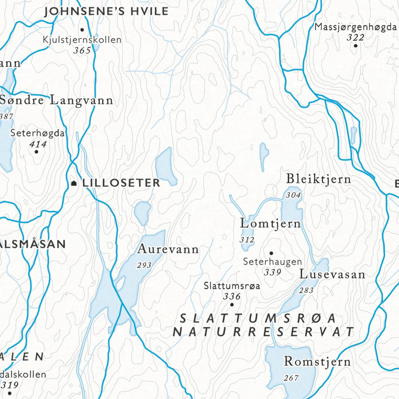 Skikart Lillomarka (50x70 cm) - Dapa Maps