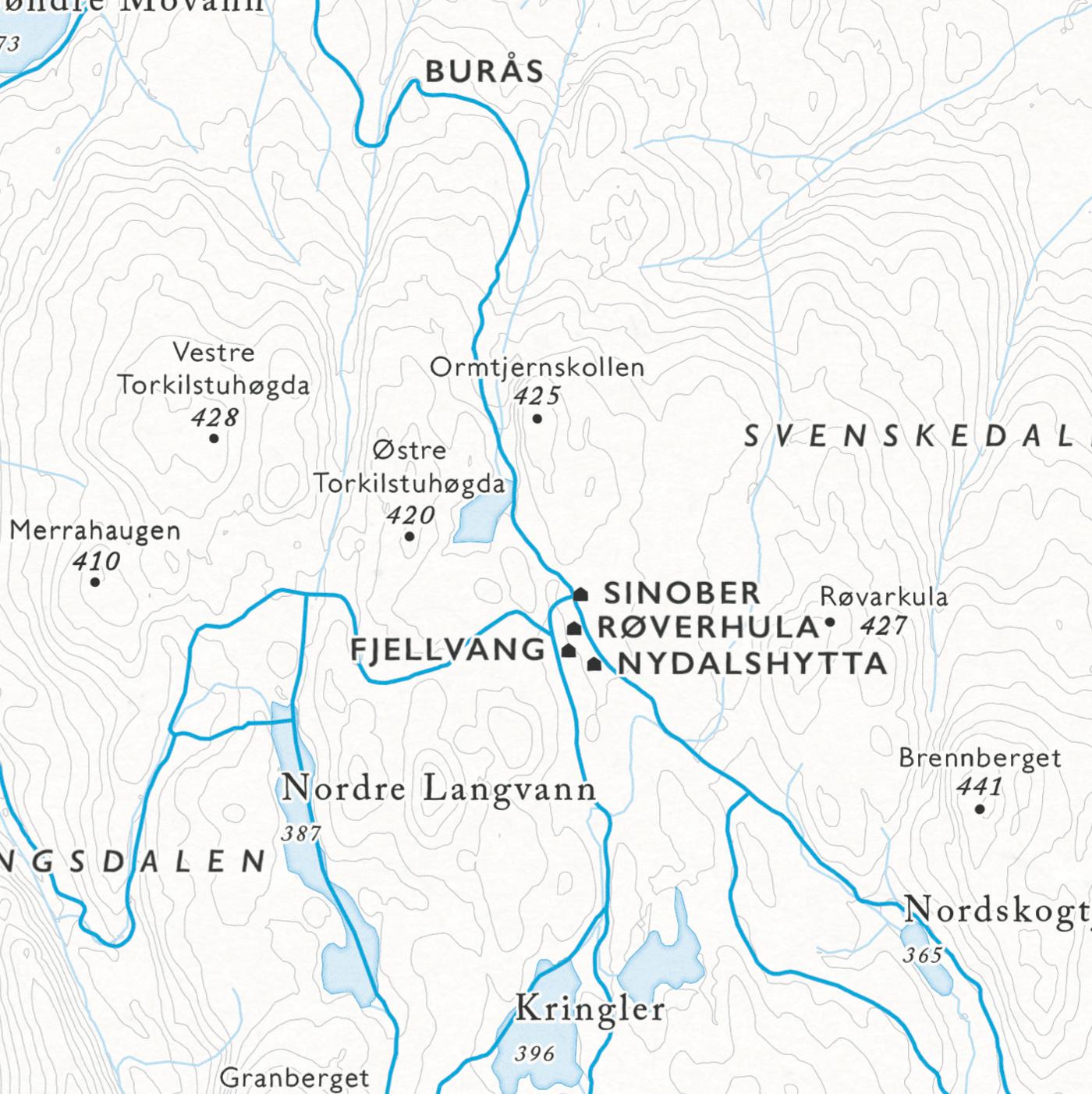 Skikart Lillomarka (50x70 cm) - Dapa Maps