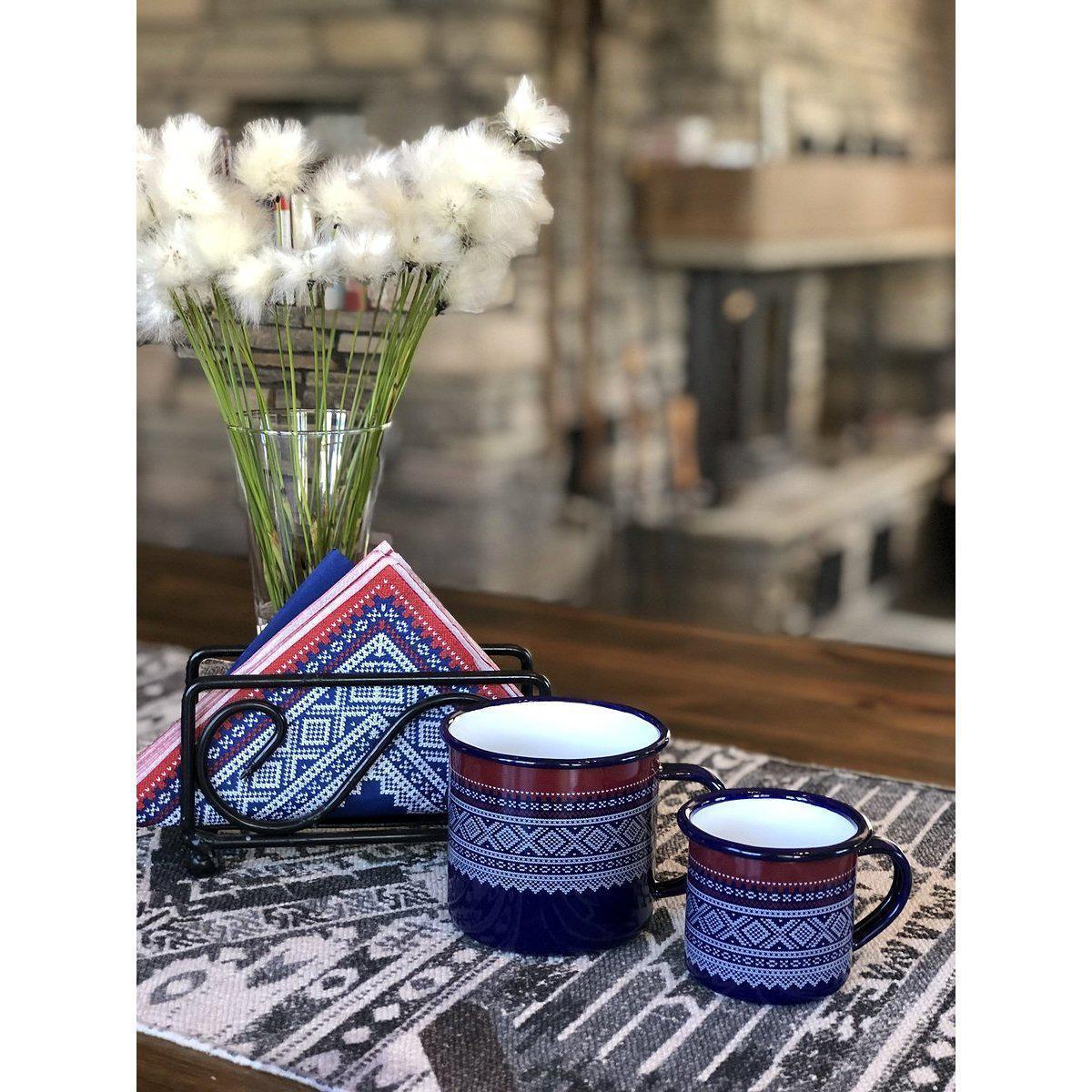 Mariuskoppen Emaljert Original Blå 370ml-Kopper og krus-Eyepoc-Hyttefeber