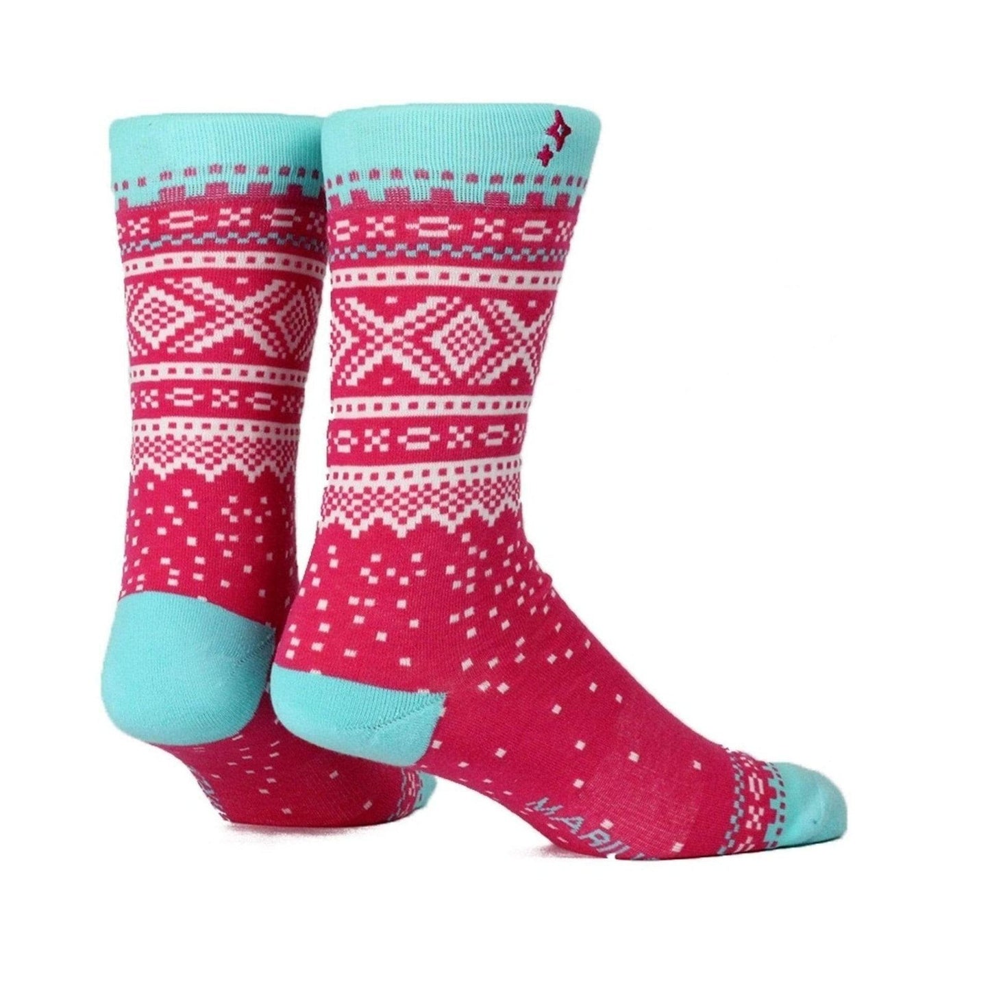 Mariussokken - Pink Aqua-Sokker-Nvrlnd-Hyttefeber