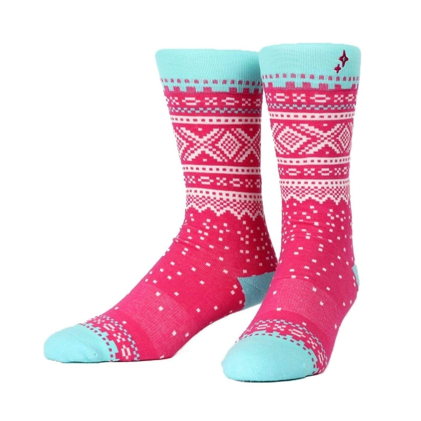 Mariussokken - Pink Aqua-Sokker-Nvrlnd-Hyttefeber