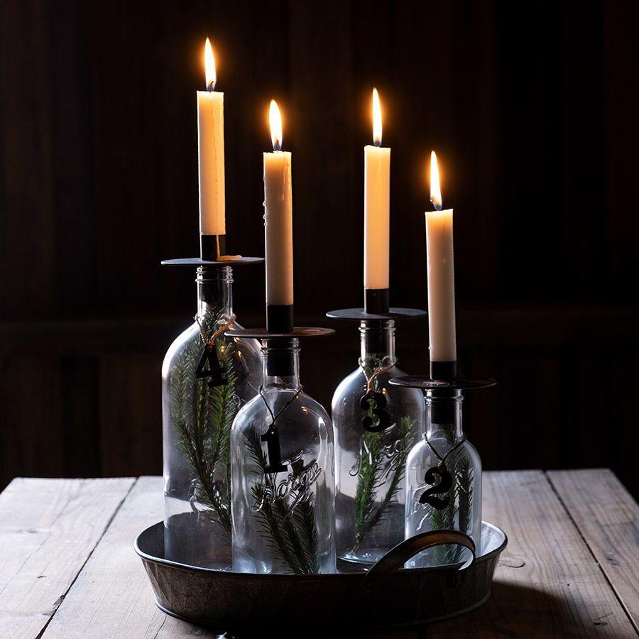 Nyhet! Adventstall til Norgesflasken-Julepynt-Hadeland Glassverk-Hyttefeber