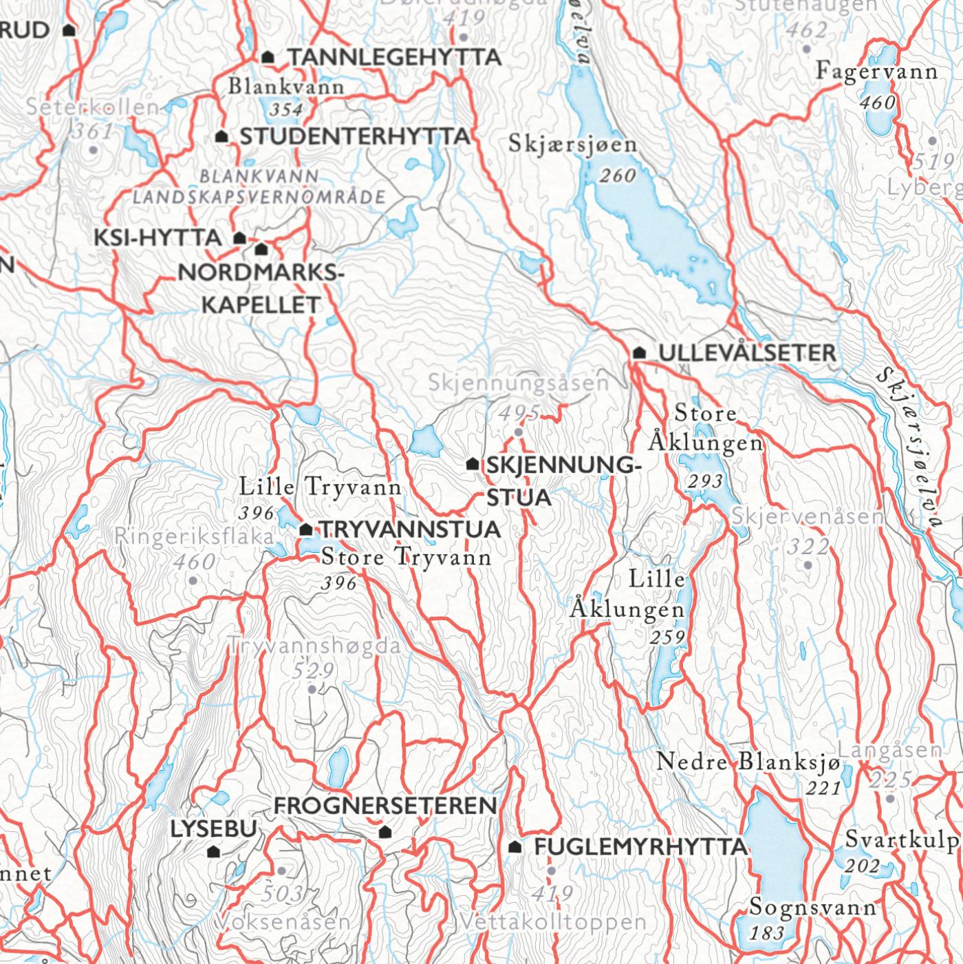 Turkart Oslo Nordmark-Posters, Prints, & Visual Artwork-Dapa Maps-Hyttefeber