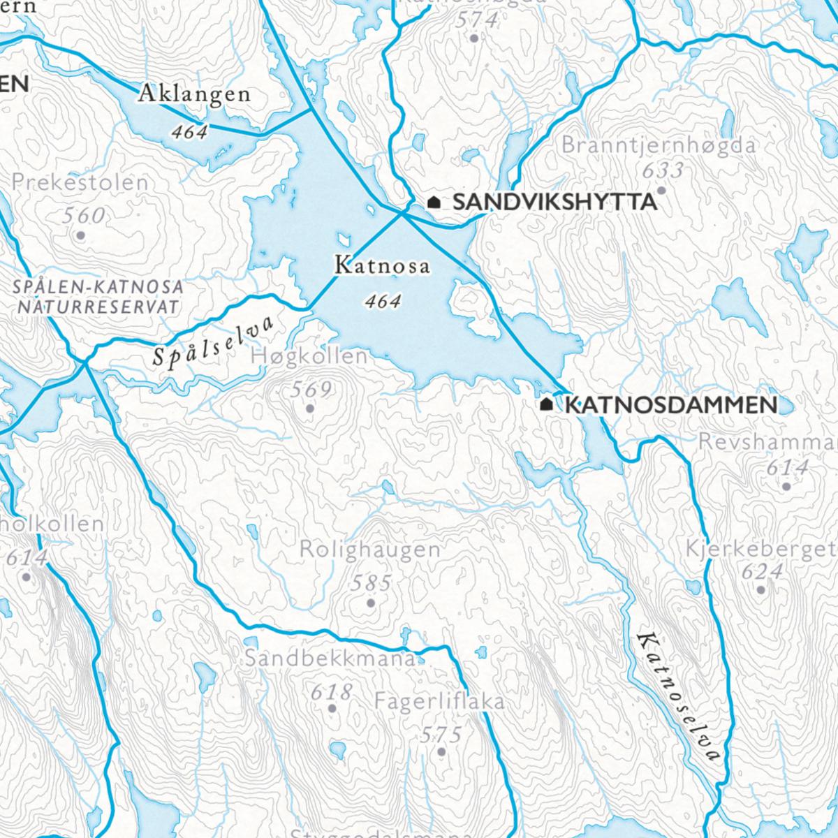 Skikart Oslo Nordmark (50x70 cm)-Maps-Dapamaps-Hyttefeber