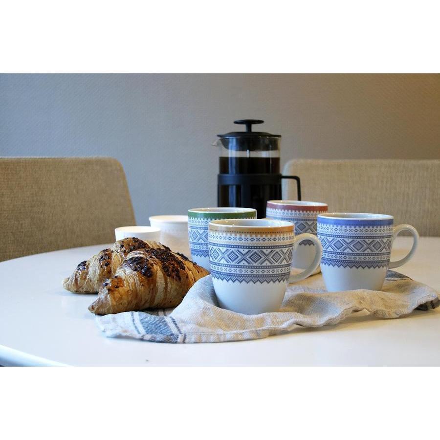 Porselenskrus Grønn Marius 3dl-Kopper og Krus-Eyepoc-Hyttefeber