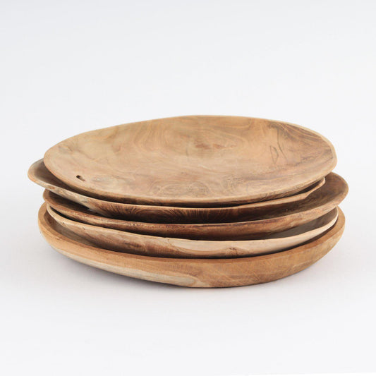 Tallerken i resirkulert teak - 26cm-Lama-Hyttefeber