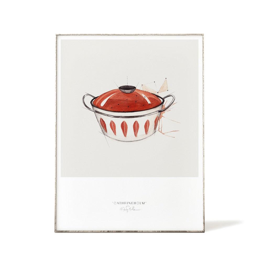 Kunsttrykk 30x40cm - Cathrineholm-Til Veggen-Emmeselle-Hyttefeber