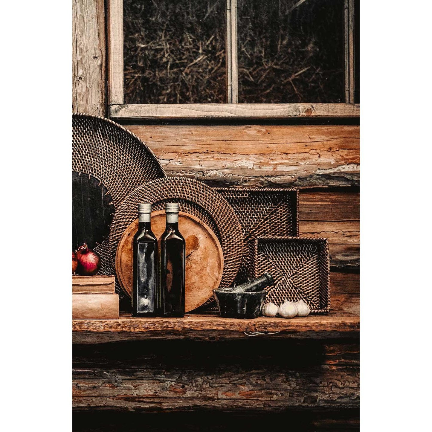 Rattan lite brett-Brett og Fat-Lama-Hyttefeber