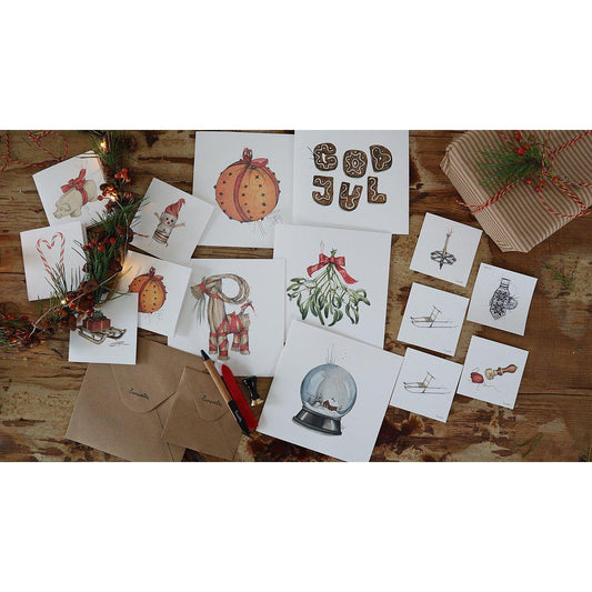 Store kunstkort - Misteltein-Til Veggen-Emmeselle-Hyttefeber