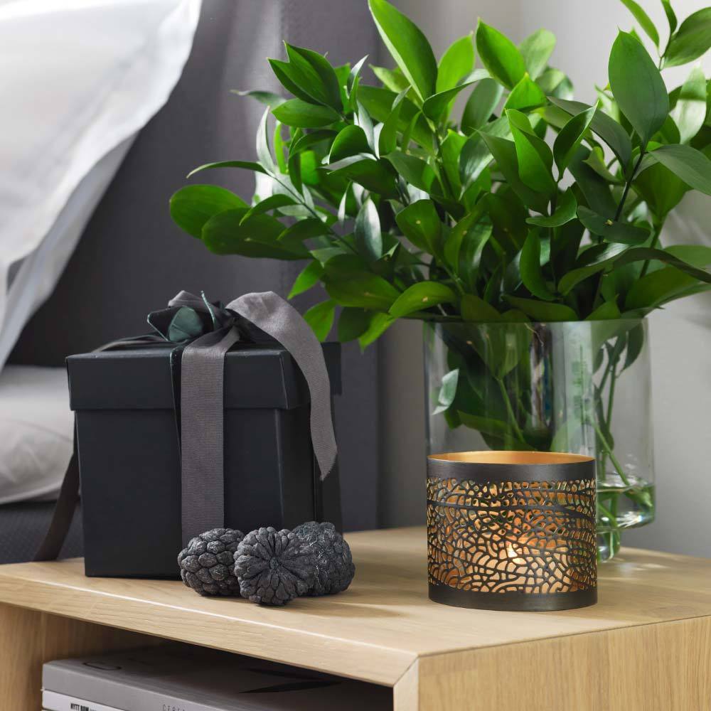 HB Lyslykt Sett á 3 i Gaveeske-Lyslykter-Lama-Hyttefeber