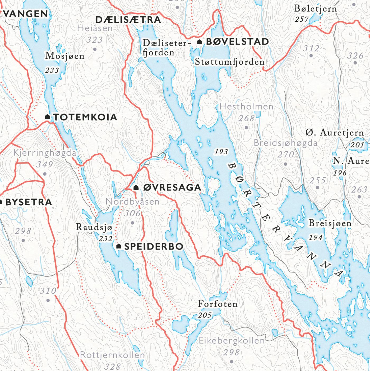 Turkart Oslo Østmarka-Posters, Prints, & Visual Artwork-Dapa Maps-Hyttefeber