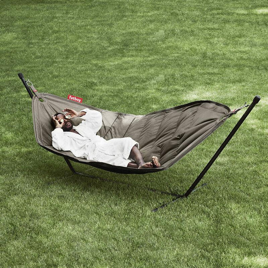 Fatboy® Headdemock Ink. Rack & Pillow (Taupe)-Hagemøbler-Fatboy-Hyttefeber