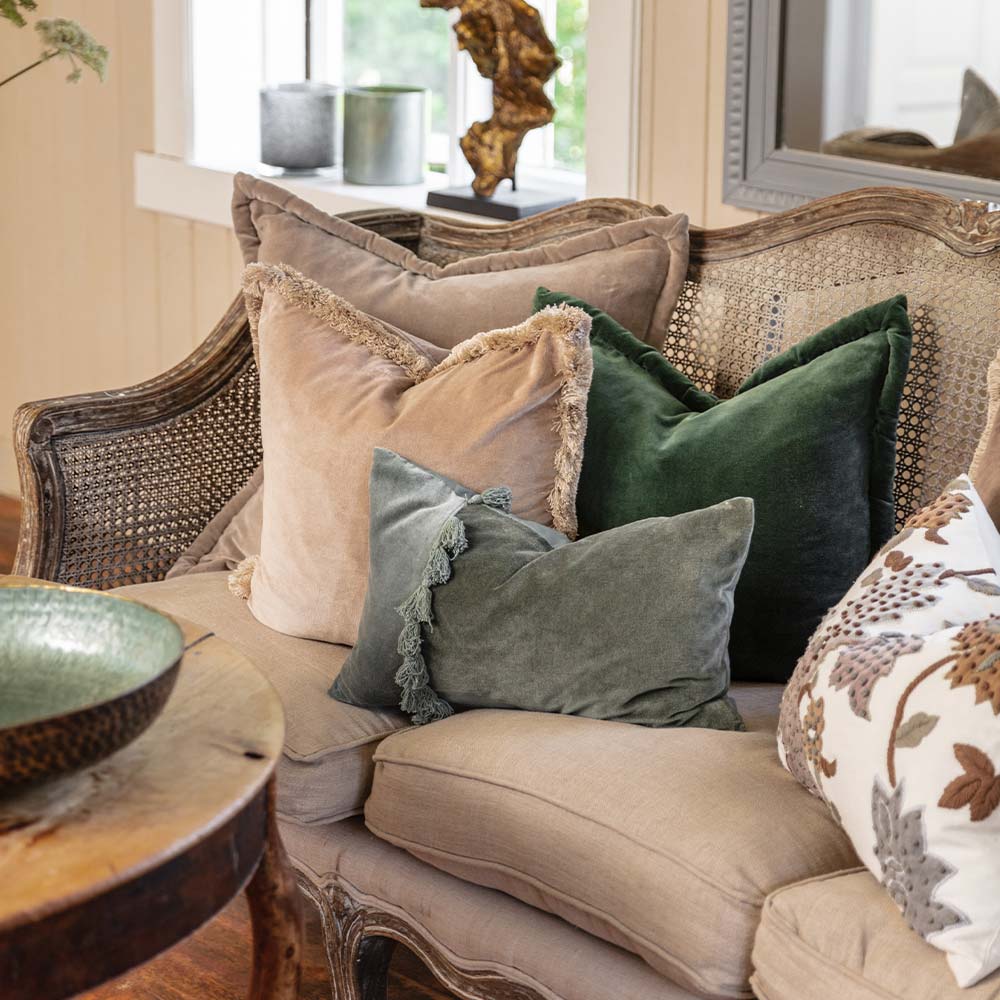 Putetrekk I Teal med Dusker-Putetrekk-Lama-Hyttefeber