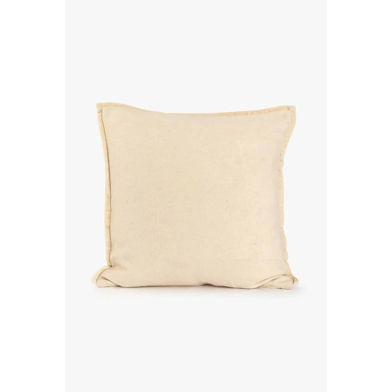 NYHET - Putetrekk i Ull med Fløyelskant - Offwhite-Putetrekk-Lama-Hyttefeber