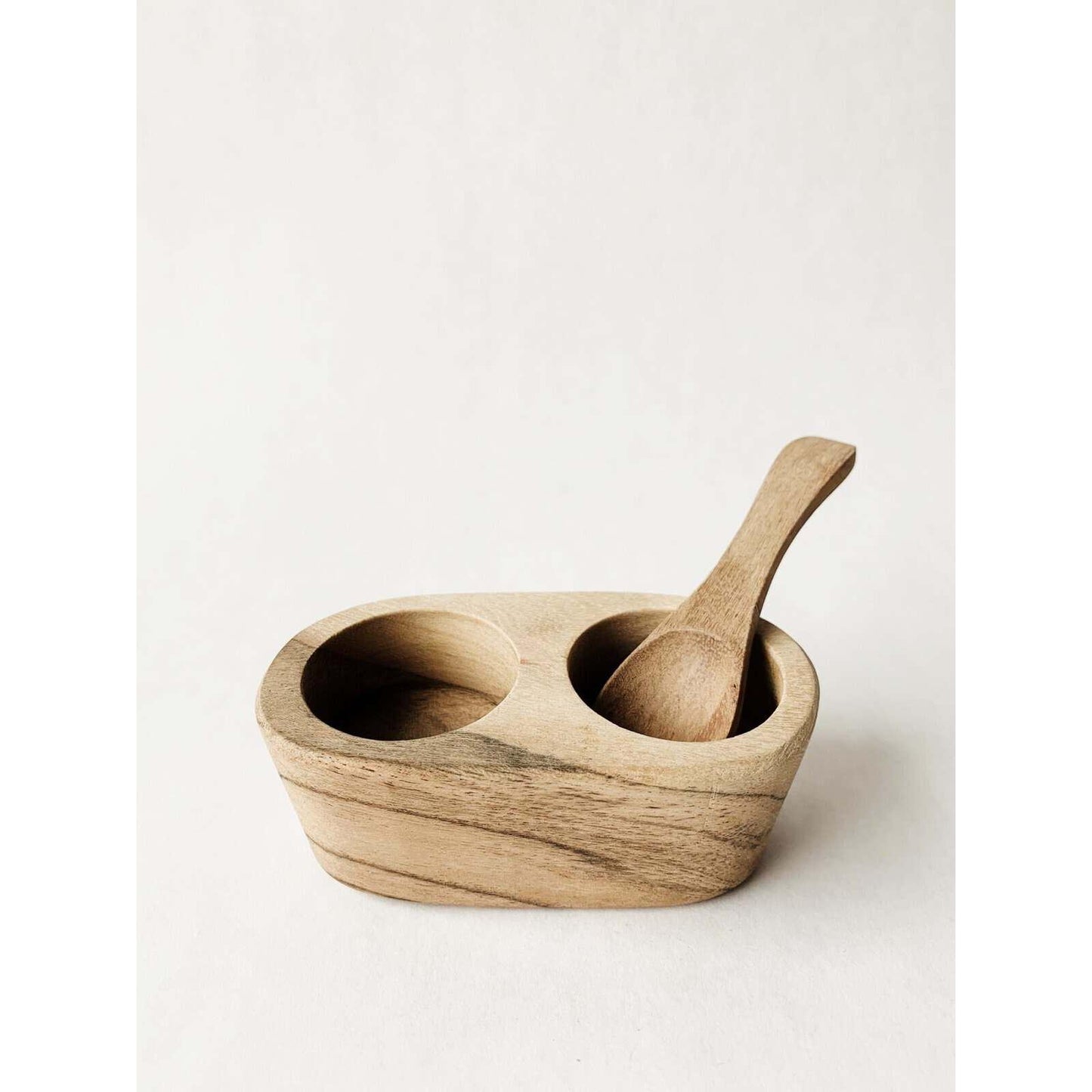 Salt- og pepperskål med skje - 10x5cm-Trend Design-Hyttefeber