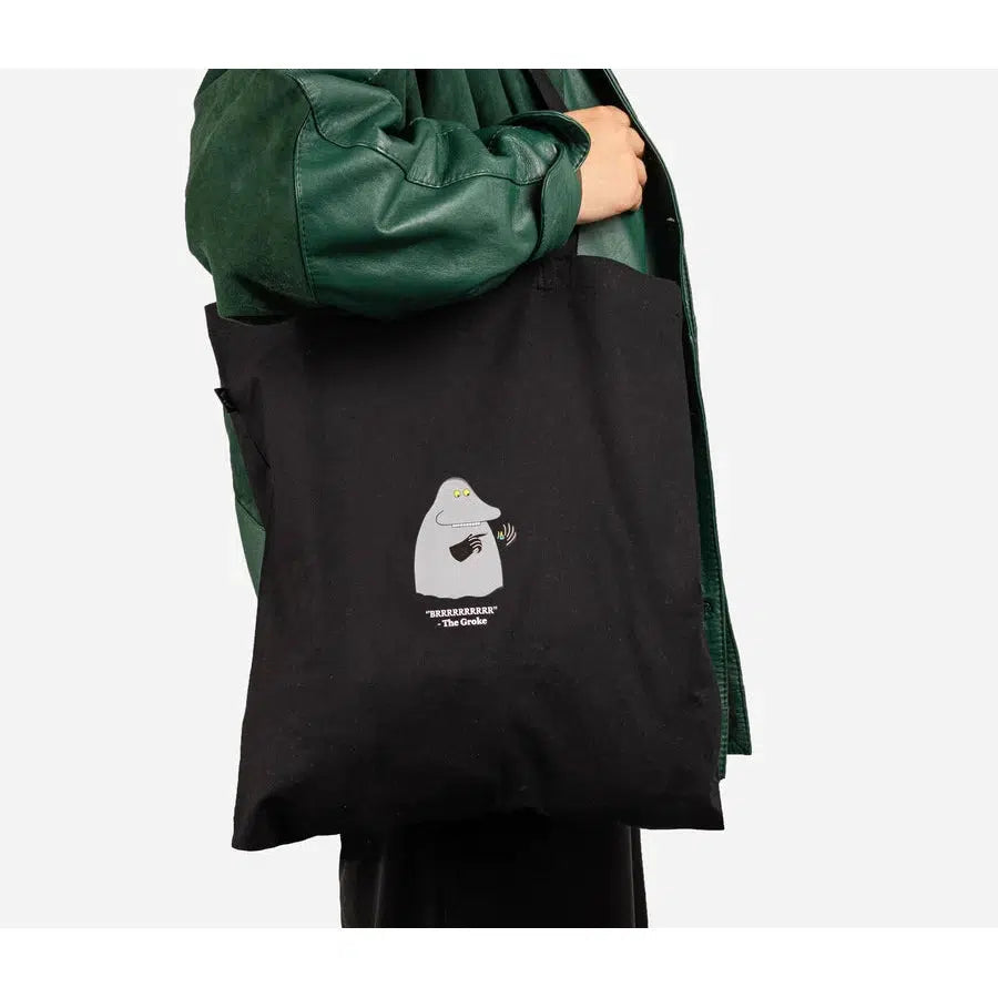 Moomin Tote Bag - Hufsa - Sort-Tote Bag-Moomin By NordicBuddies-Hyttefeber