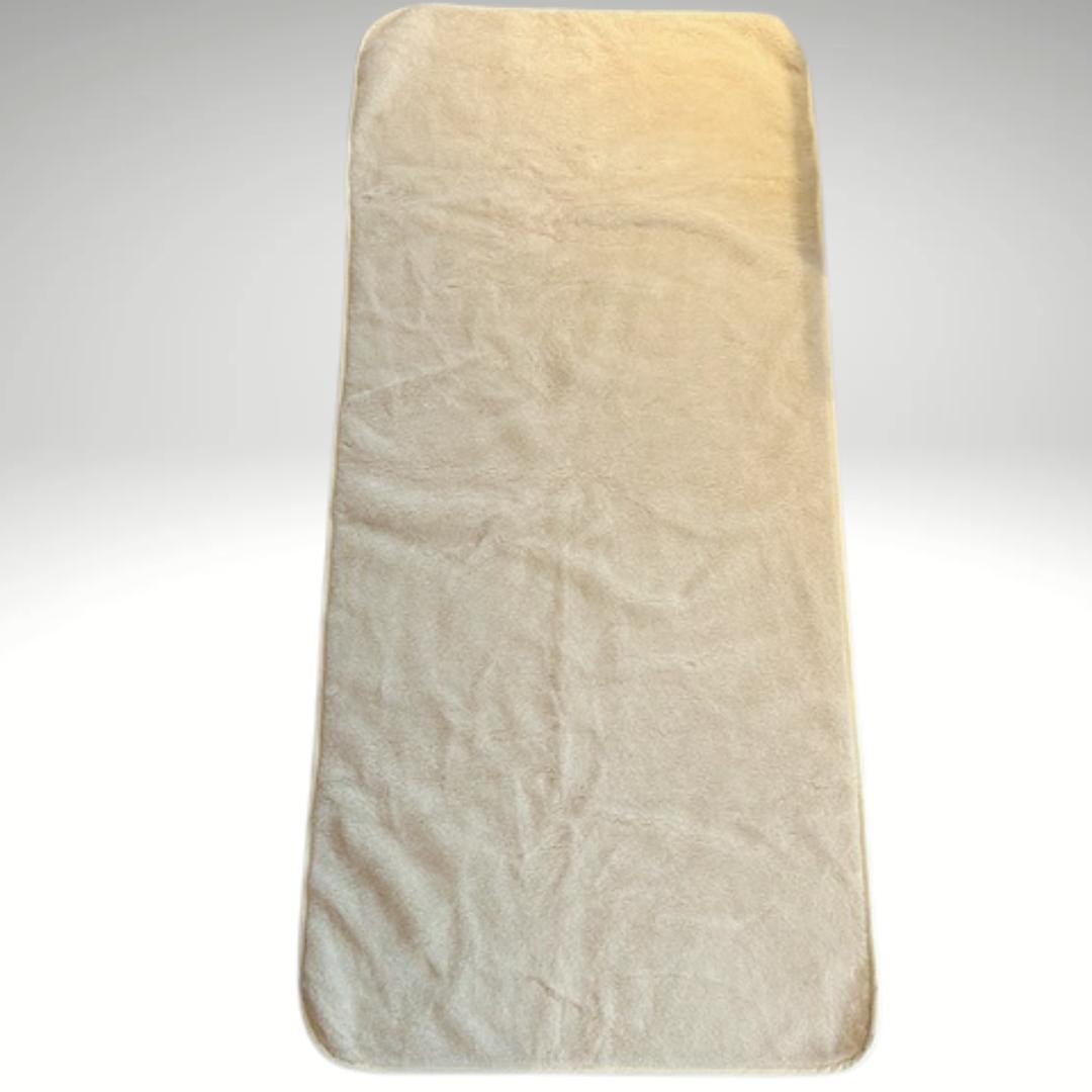 IlleUll tykt ullpledd 200x90 cm - lys beige-Pledd-IlleUll-Hyttefeber