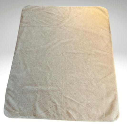 IlleUll tykt ullpledd 200x160 cm - lys beige-Pledd-IlleUll-Hyttefeber