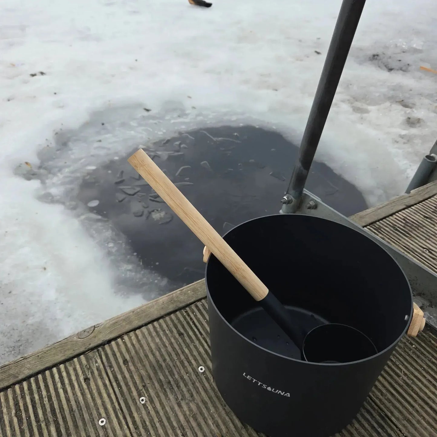 Vannbøtte og øse til Lettsauna-Saunatelt-Lettsauna-Hyttefeber