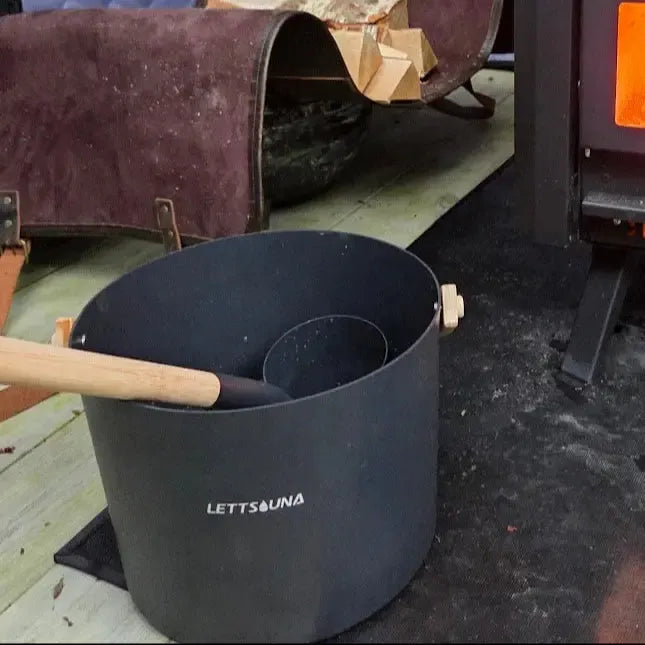 Vannbøtte og øse til Lettsauna-Saunatelt-Lettsauna-Hyttefeber