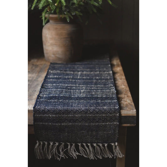 Løper - Jute/Bomull - 40×150 Cm - Svart-bordløper-Trend Design-Hyttefeber