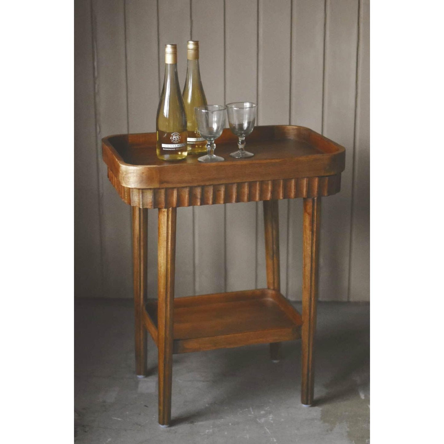 Sidebord - 61x41x79 Cm - Mangotre-Brett og Fat-Trend Design-Hyttefeber