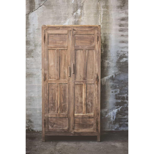 Vintage Høyskap med Tette Dører - 92x45x182cm-Møbler og Bord-Trend Design-Hyttefeber
