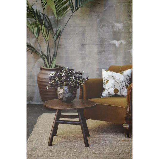 Salongbord - Brunt tre - D:60cm/H:45cm-Brett og Fat-Trend Design-Hyttefeber