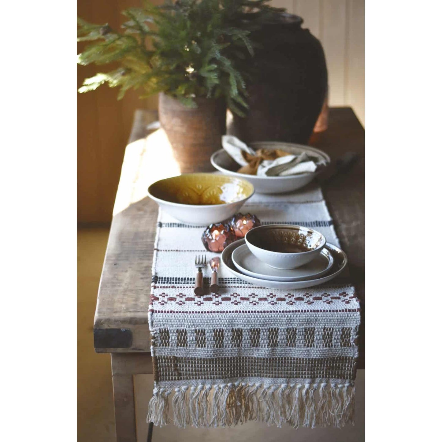 Løper - Bomull - 40×150 Cm - Multi-Dørmatte-Trend Design-Hyttefeber