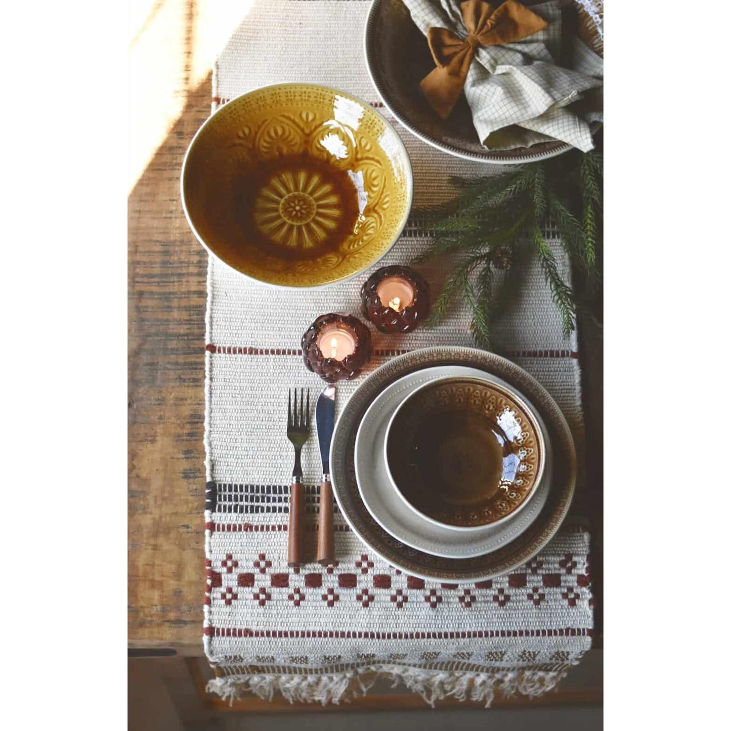 Løper - Bomull - 40×150 Cm - Multi-Dørmatte-Trend Design-Hyttefeber