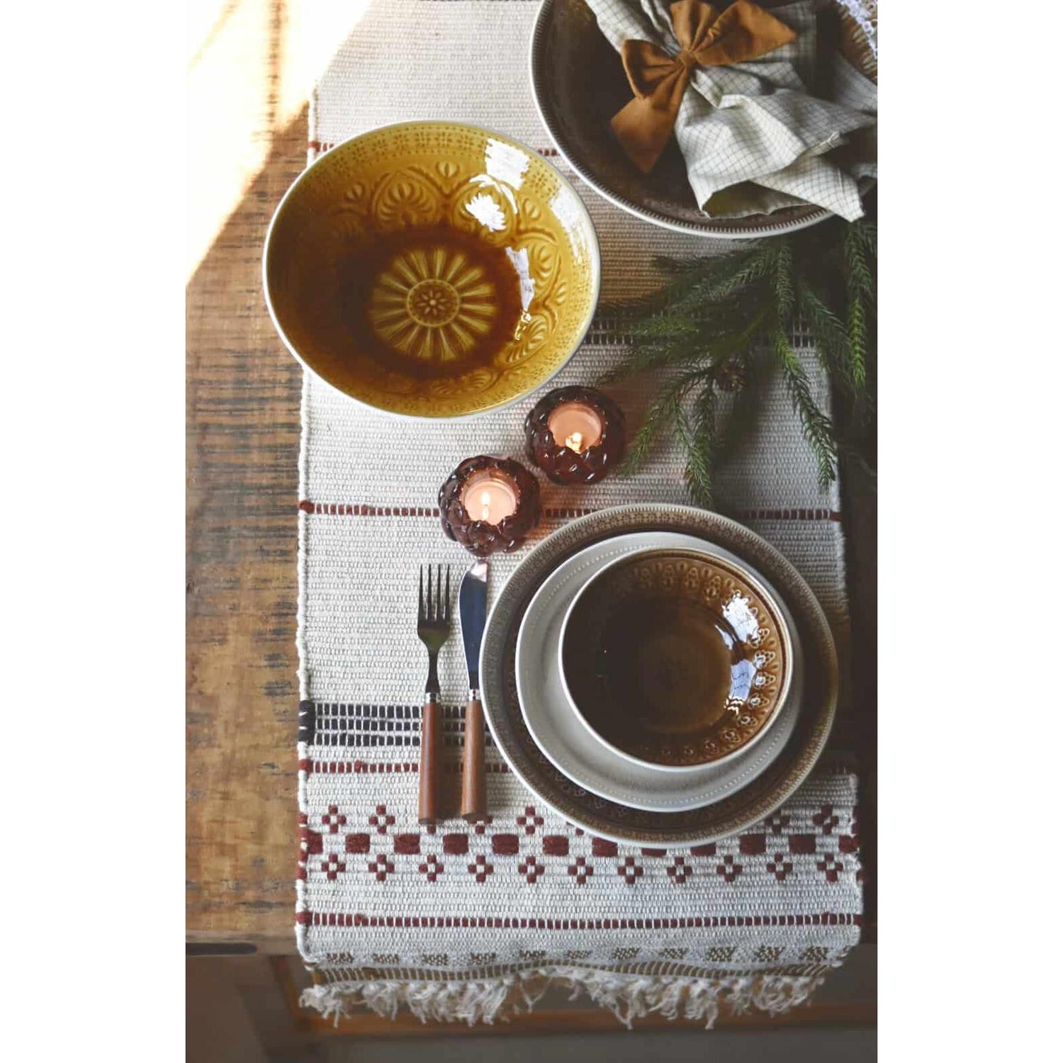 Løper - Bomull - 40×150 Cm - Multi-Dørmatte-Trend Design-Hyttefeber