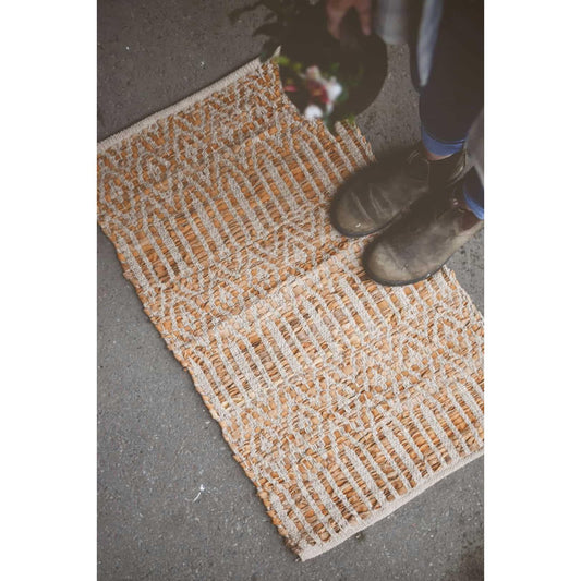 Dørmatte - Skinn - 50×70 Cm - Mønstret Rust-Dørmatte-Trend Design-Hyttefeber