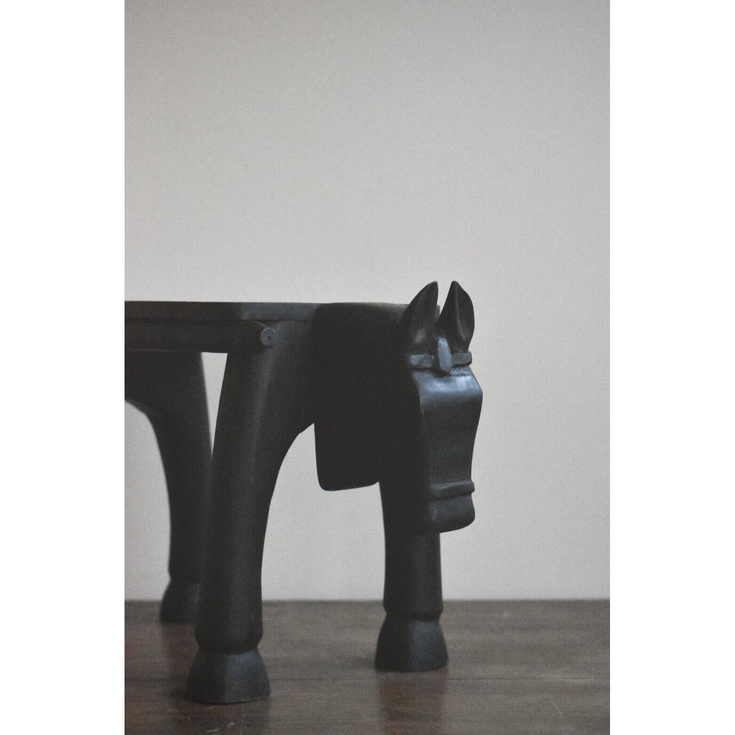 Skammel med hestehode - 60x28x38cm-vintage møbler-Trend Design-Hyttefeber