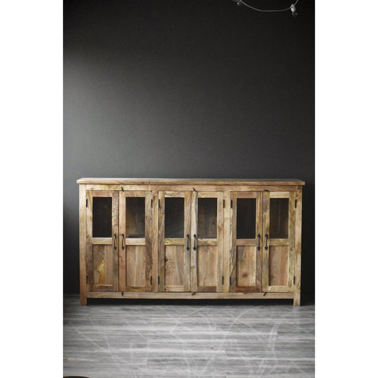 Vintage skjenk - resirkulert tre - 180x40x100cm-Møbler og Bord-Trend Design-Hyttefeber