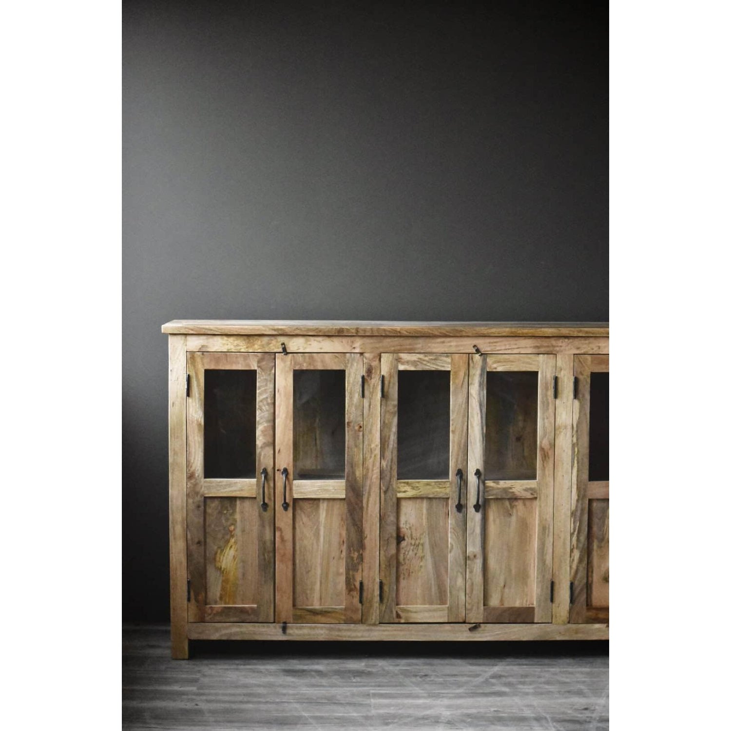 Vintage skjenk - resirkulert tre - 180x40x100cm-Møbler og Bord-Trend Design-Hyttefeber