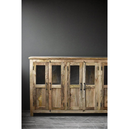 Vintage skjenk - resirkulert tre - 180x40x100cm-Møbler og Bord-Trend Design-Hyttefeber