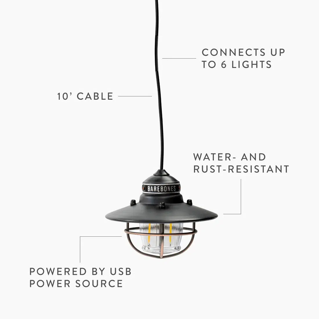 Barebones - Edison Pendant Light-Oppladbar Lampe-Barebones-Hyttefeber