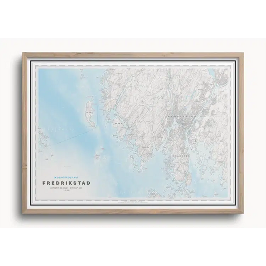 Skjærgårdskart Fredrikstad (50x70 cm)-Maps-Dapamaps-Hyttefeber