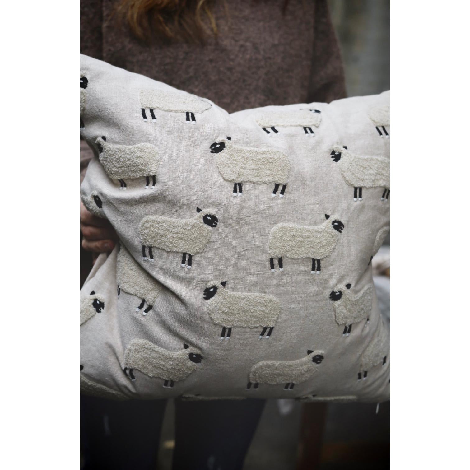 Putetrekk med sauer - 50x50 Cm-Putetrekk-Trend Design-Hyttefeber