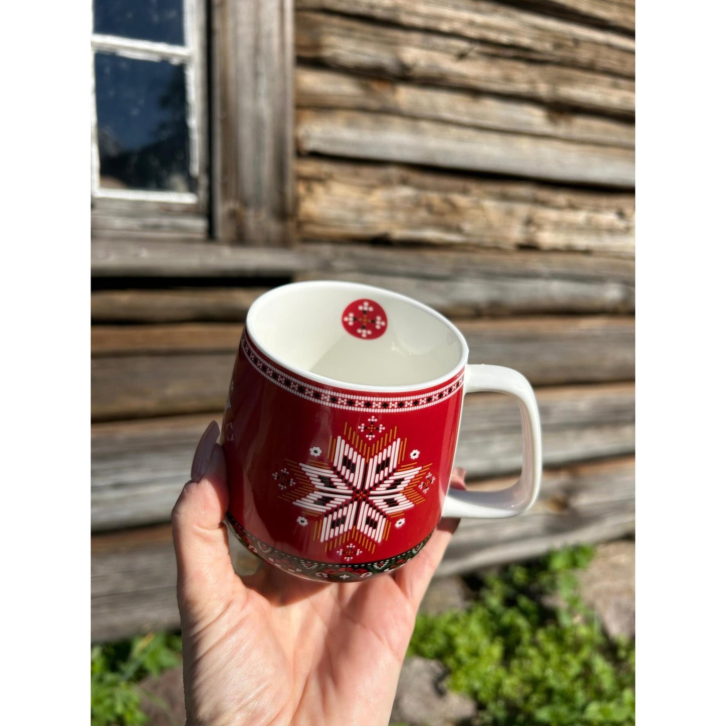 Bunadskopp og gaveeske - Hardangerbunad - 400 ml-Kopp-Norwegian Roots-Hyttefeber