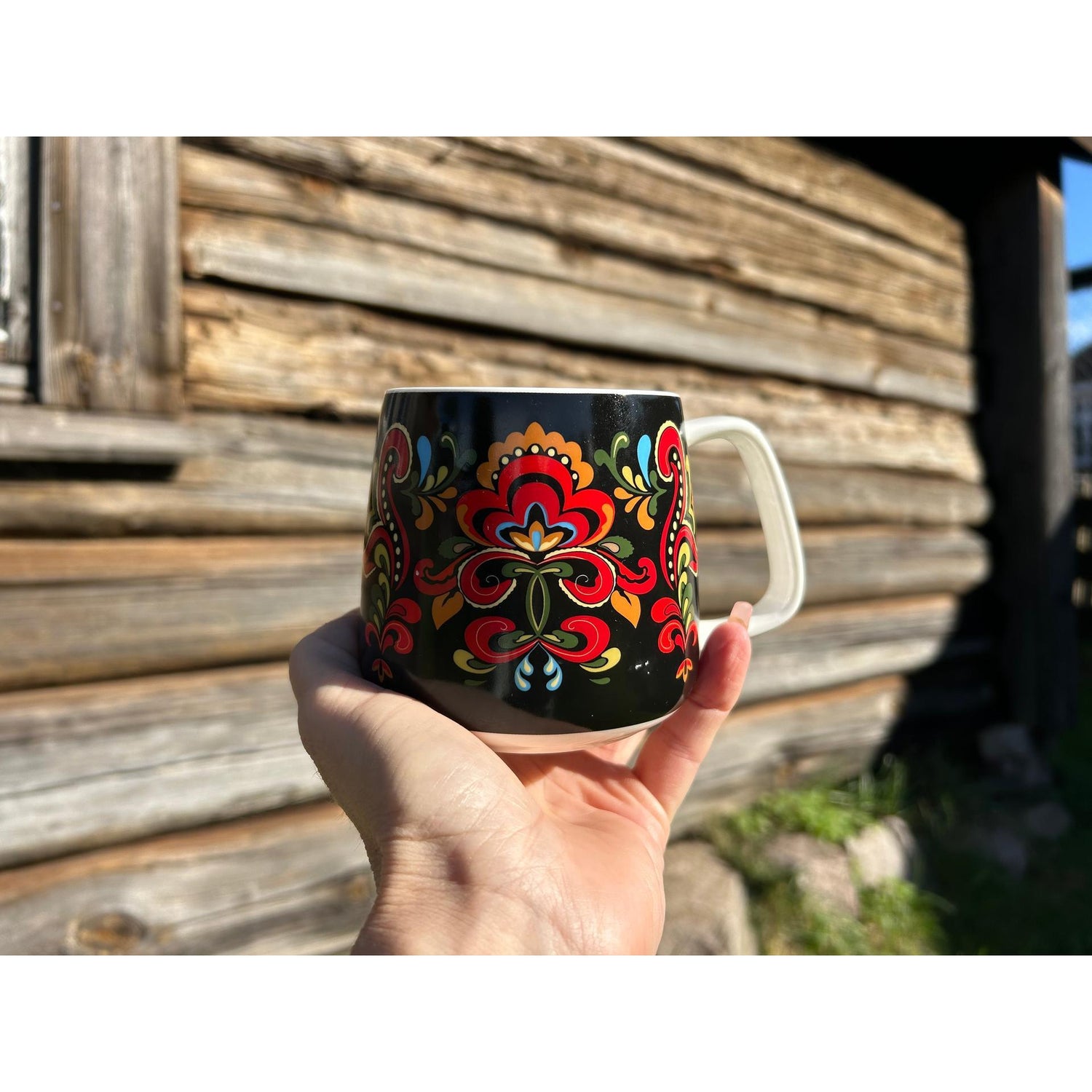 Bunadskopp og gaveeske - Telemarksbunad - 400 ml-Kopp-Norwegian Roots-Hyttefeber