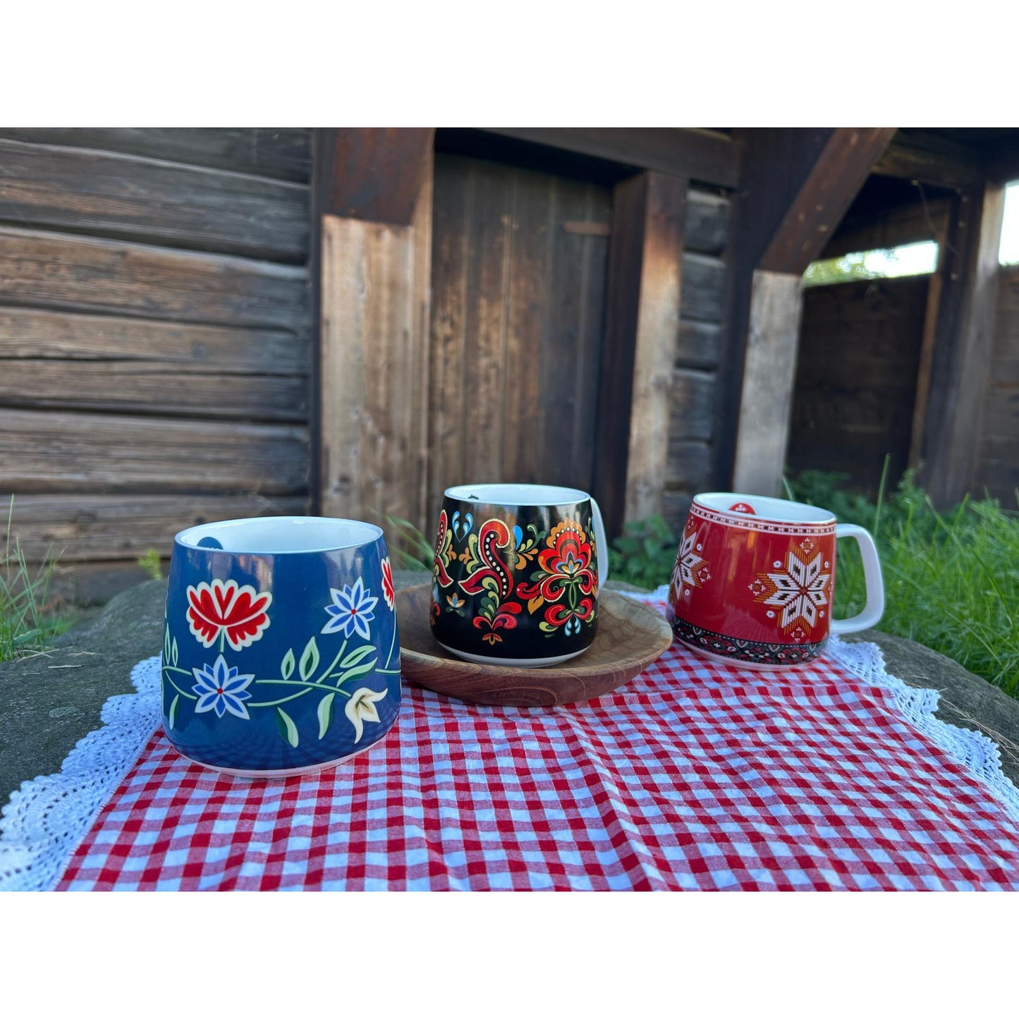 Bunadskopp og gaveeske - Telemarksbunad - 400 ml-Kopp-Norwegian Roots-Hyttefeber