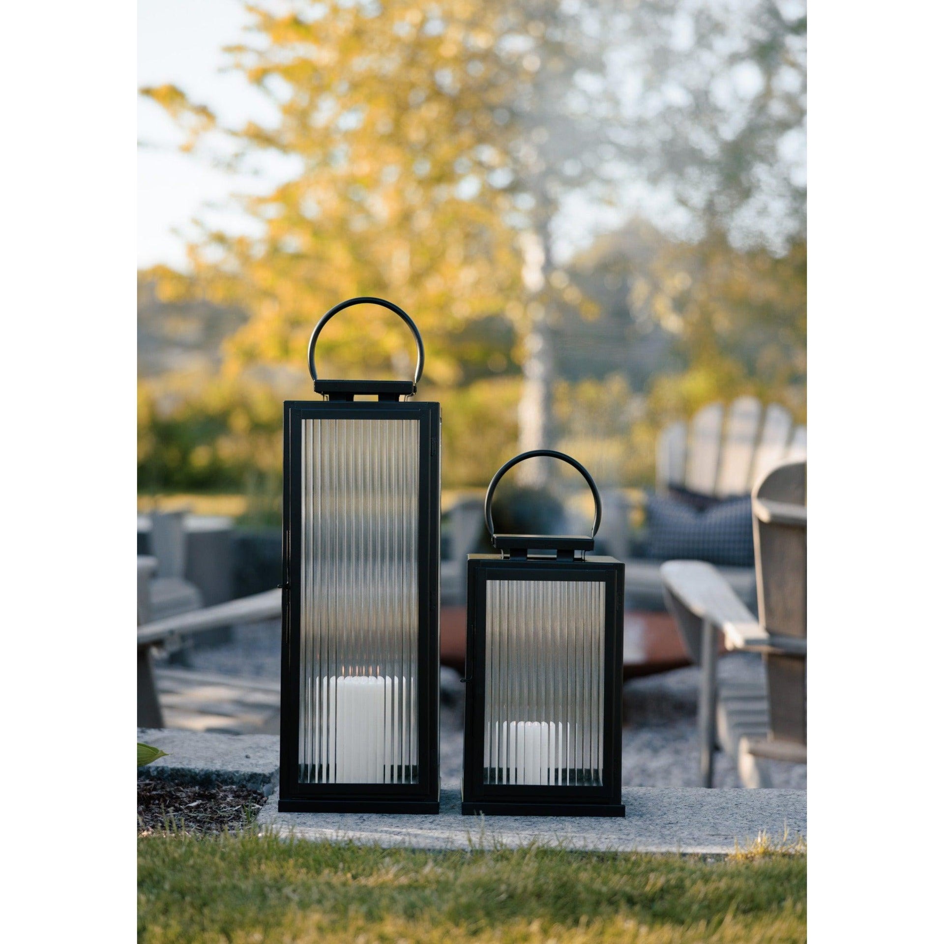 Halvor Bakke - Lanterne - Brillar i Metall - Liten H 36cm-Lama-Hyttefeber